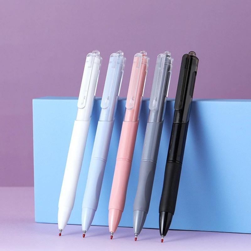 10x/Set 0,5 mm Einziehbarer Gelstift Neutralstift Schwarze Tinte Unterschriftenstift Leicht Schreibender Stift Schulbüromaterial