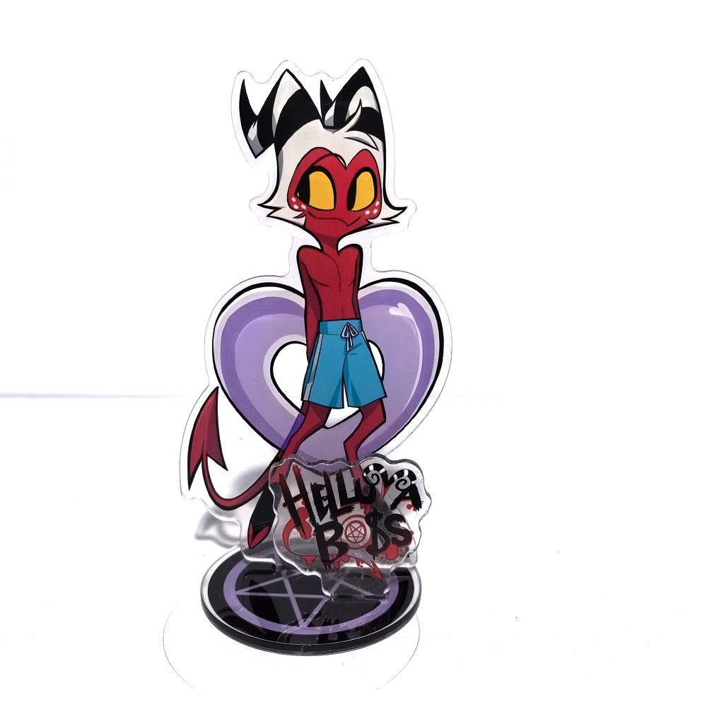 Anime Figure Acrylic Stand Model Plate Alastor Fizzarolli Angel Desk Decor Standing Sign Game Fans Gift Ornaments Stand Model