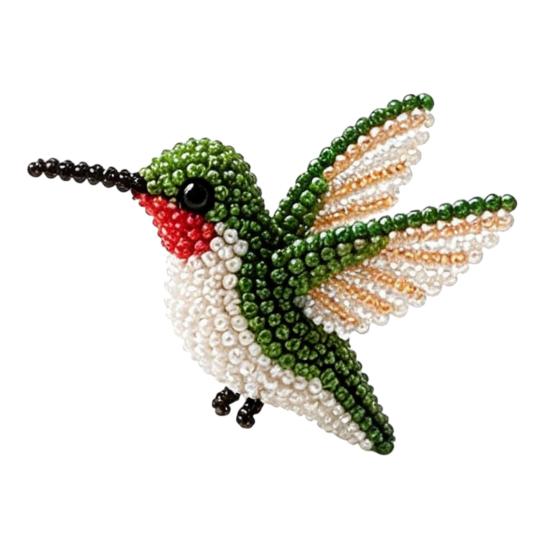 DIY Bird Beading 3D Kit Craft Kit Animal Bead with Colorful Beads A