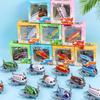 Tinplate Pull-back Cartoon Airplane Model for Children - DIY Small Airplane Helicopter Simulation