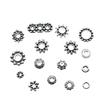 40pcs Antique Silver Color Small Spacer Beads Charm Pendants Jewelry Accessories DIY Small Spacer Beads Charms