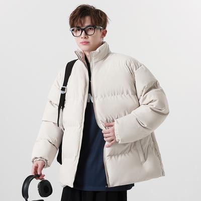 Autumn Men's Cotton-padded Clothes Couple Dopamine Casual Cotton-padded Clothes Men's Thickened Clothes Cotton-padded Jacket Bread Clothes Stand