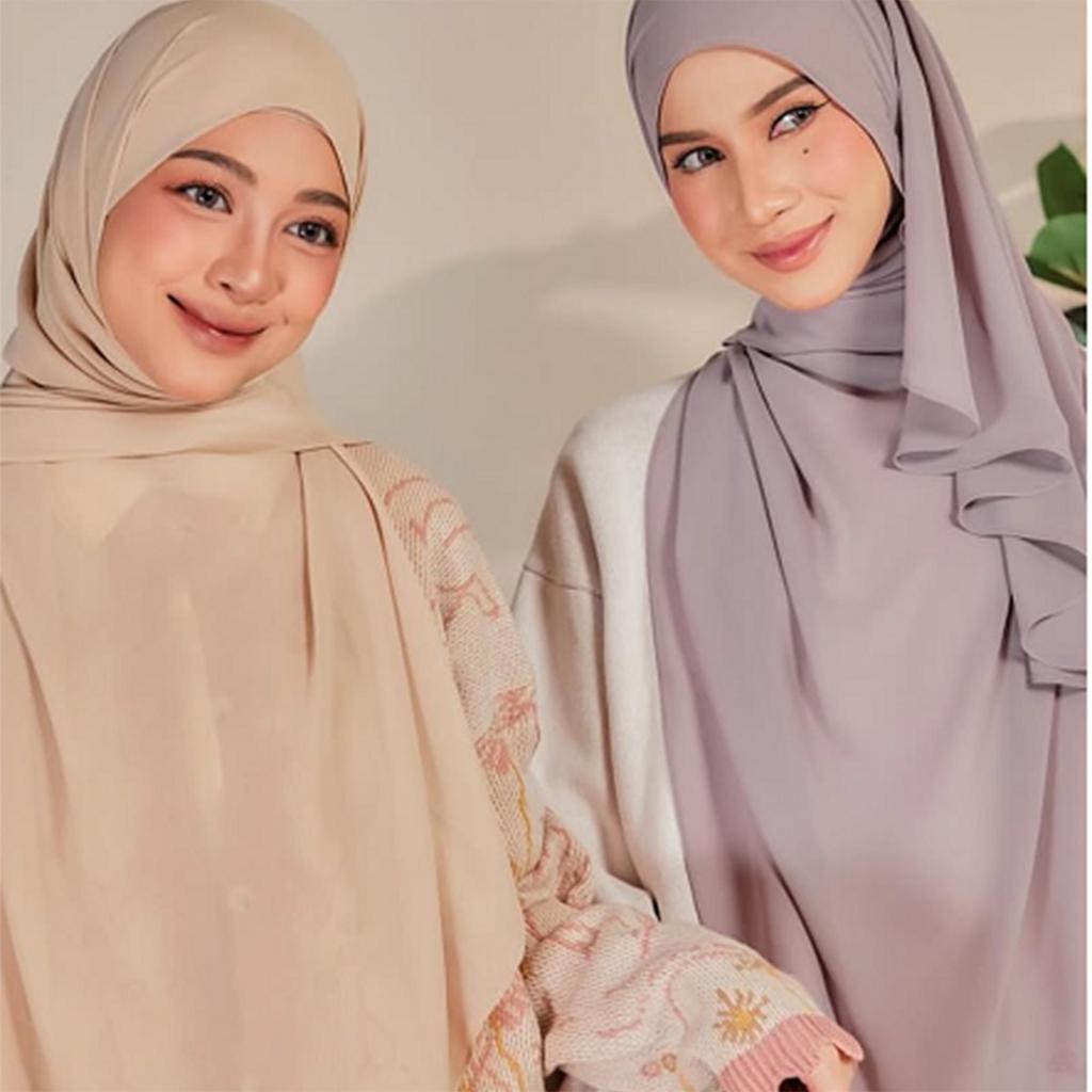 Women Plain Chiffon Hijab Scarf Long Shawl Folral Headscarf Muffler High Quality Fashion Muslim Headband Neckerchief 180*75Cm