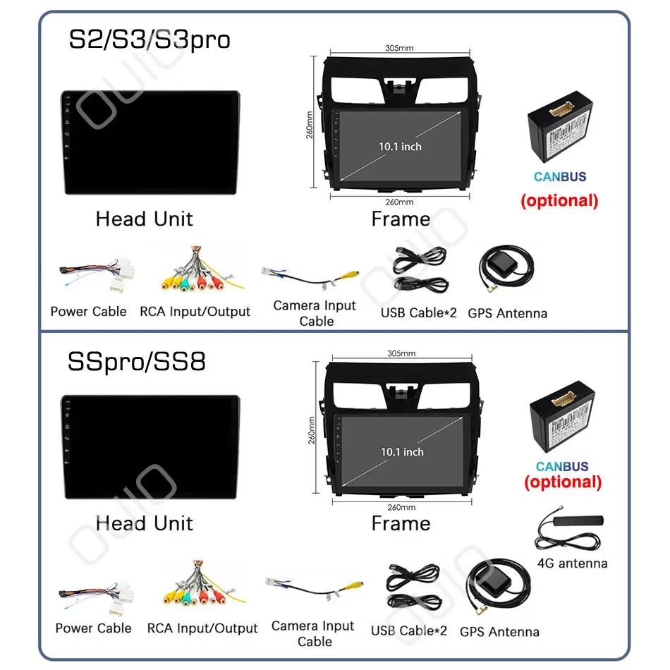 Android 13 Carplay Radio For Nissan ALTIMA TEANA 3 2013-2018 GPS Car Video Player Android Auto WIFI BT GPS Navigation 2DIN