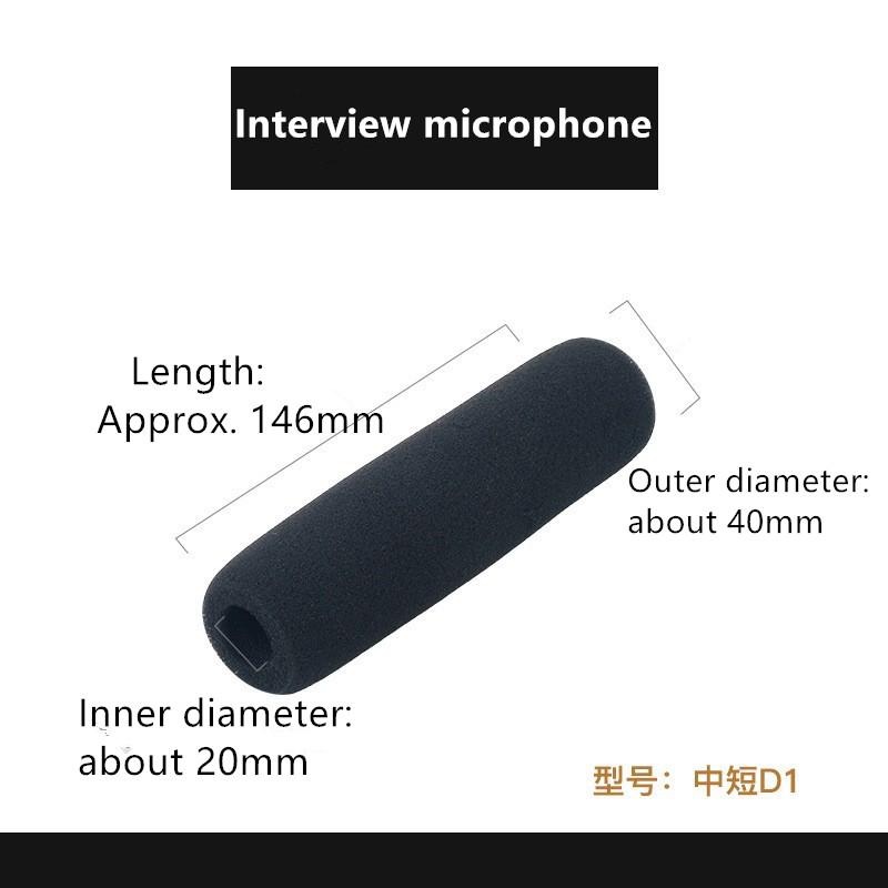 

1PC Black Camera Microphone Windscreen Soft Foam Mic Sponge Covers for Shotgun Video Microphones