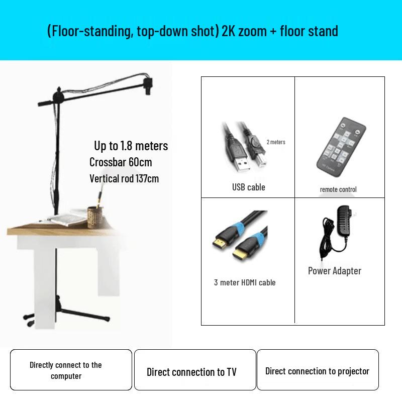 8-Channel 4K HDMI Camera for Calligraphy & Painting, Connects to TV/Projector YS-T1S