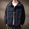 Premium Men's Trendy American Loose-Fit Hooded Jacket for Autumn