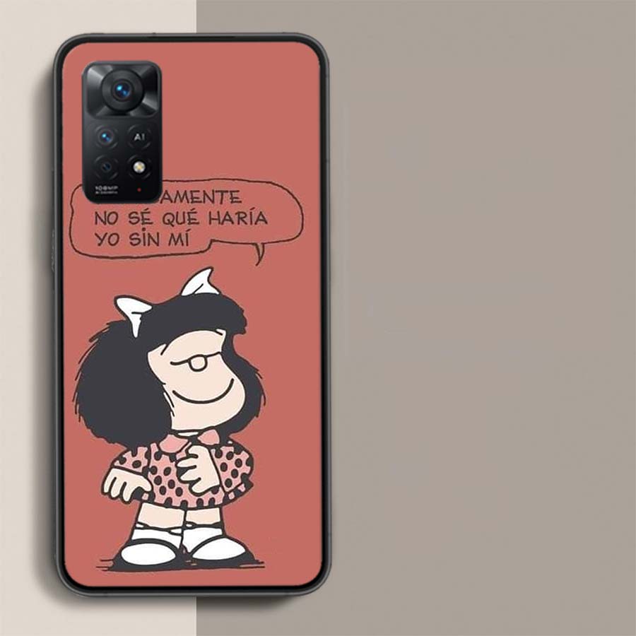 Cute Mafaldas Phone Case For Redmi Note 14+ 13 Pro Plus 14C 13C 12C 12 10A 10C 10 9 8 9A 9C 9T 8A 7 Pro Xiaomi Capa Cover Cute F