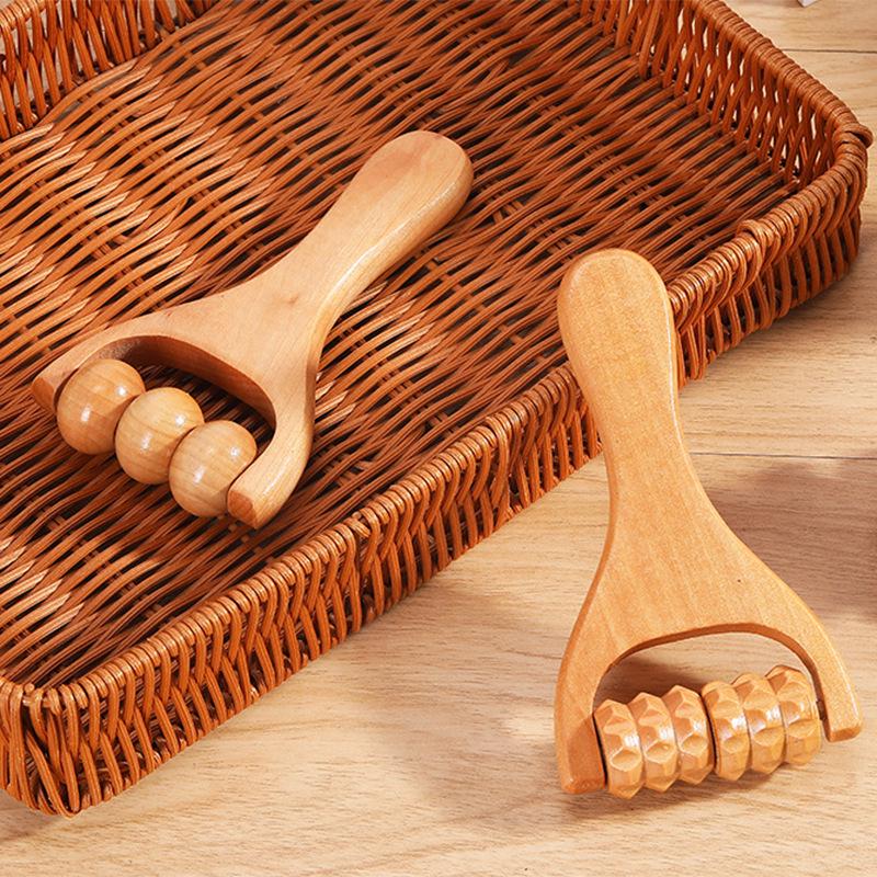 

Handheld Wooden Roller Massage Hammer for Face, Foot & Acupoint Therapy