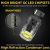 Katur 2x T20 7440 W21W Car Led Bulb Reverse Bulb Turn Signal Light 7440 w21w Replacement Bulb Super Bright 6000K White For Mazda
