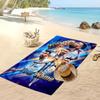 Asciugamano da Spiaggia Personalizzato Stampato Lionel Messi Logo Calcio Supporto Nome Personalizzato Testo Asciugamano Assorbente Per Sport Viaggio Regalo Speciale