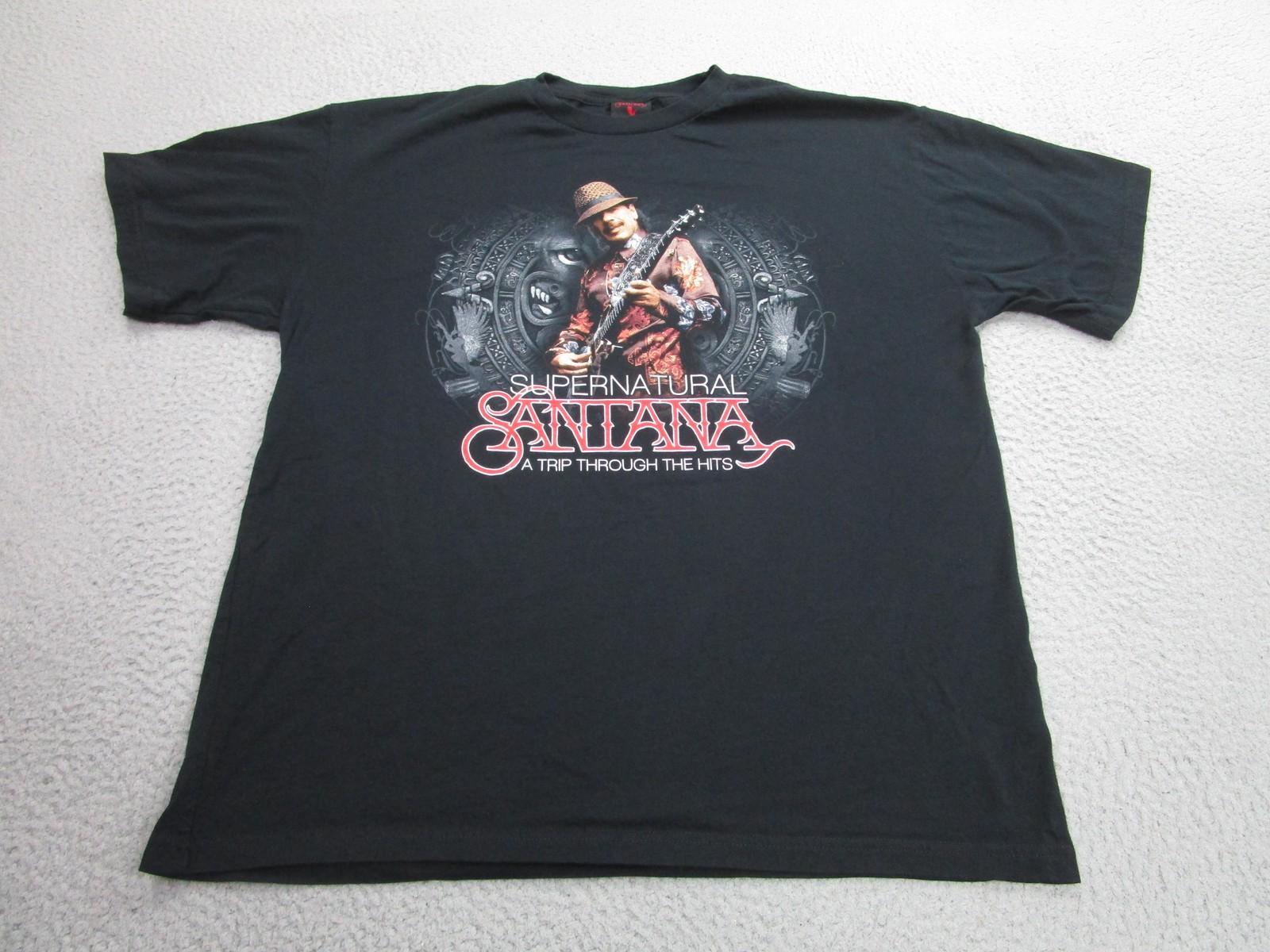 Santana Shirt Mens XL Supernatural A Trip Through The Hits Tour Las Vegas 2010 XXXXL
