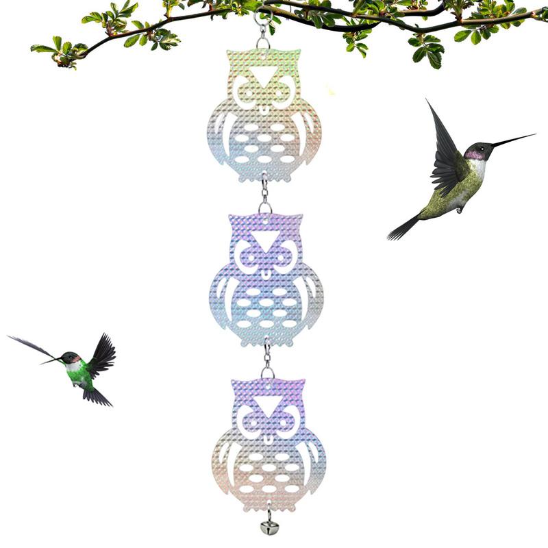 Owl Bird Repellents Control 24.02in Owl-Shaped Reflectors Board For Outdoor Bird Scare Woodpecker Repellents Garden Accessory