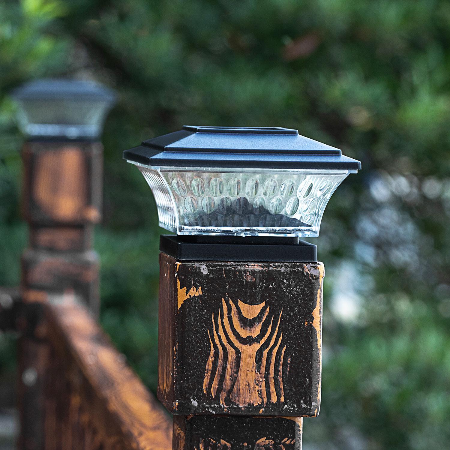 

Dual Color Solar Garden Pillar Lights – Waterproof Chinese Retro Style for Fence and Gate Posts