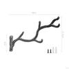 Cast HeavyDuty Coat Hook Decorative Rustic Wall Heavy Duty Vintage Style Hat Rack for Entryway,