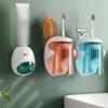 Plastic Toothpaste Dispenser With Dust Cover Automatic Tube Press Squeezer  Shower