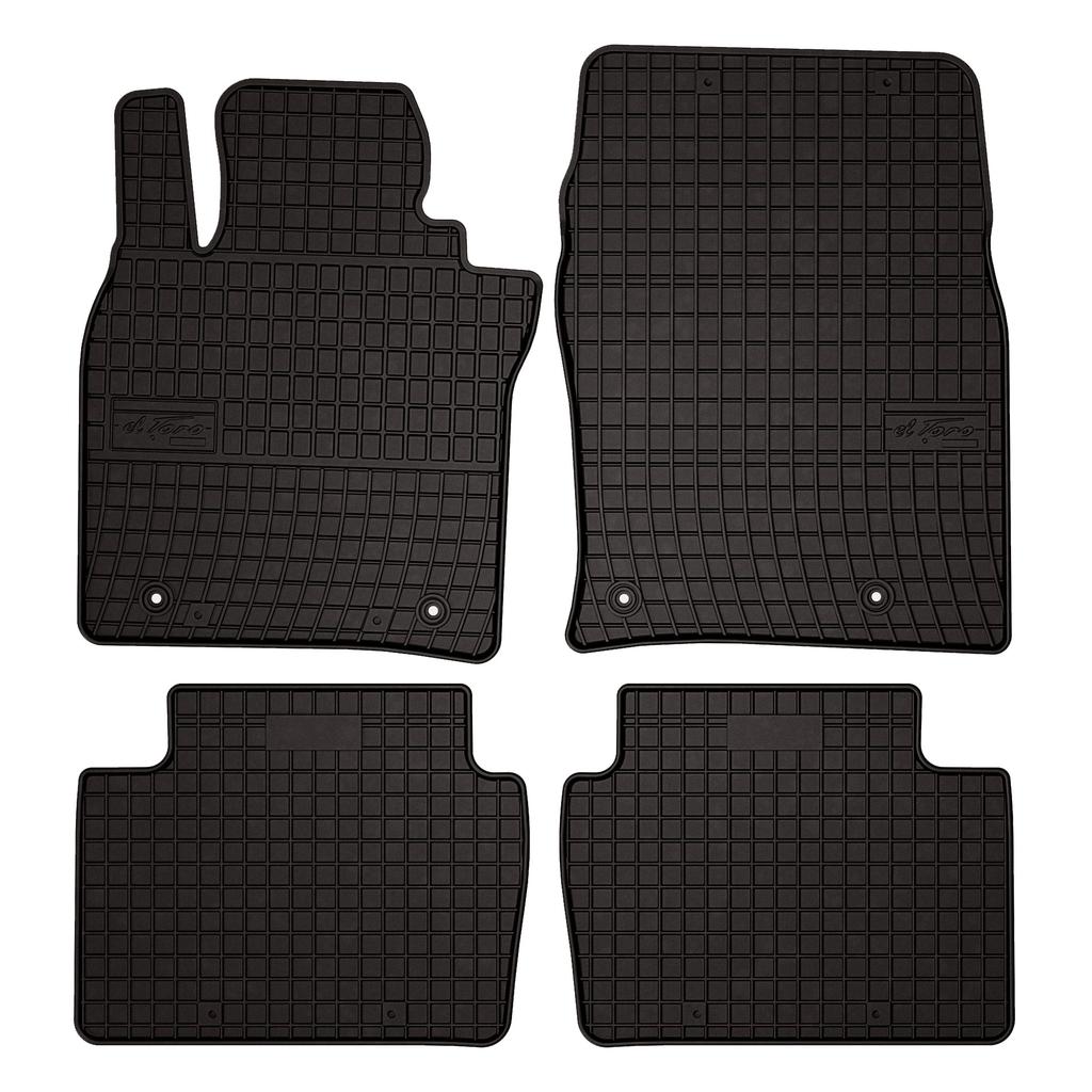 Tappetini in gomma per auto per: Mazda 3 IV hatchback, berlina (2019-) - nere, attillate