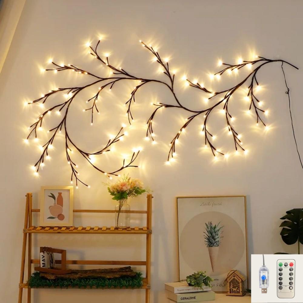LED Vine Branch Light String for Indoor Wall Decoration & Wedding Festivities
