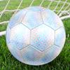 Pallone da Calcio Stellato Olografico Taglia 5 Calcio Cucito a Macchina Allenamento Indoor/Outdoor e Partite Regalo Unico per Appassionati di Calcio Elemento d'Arredo Distintivo per la Casa