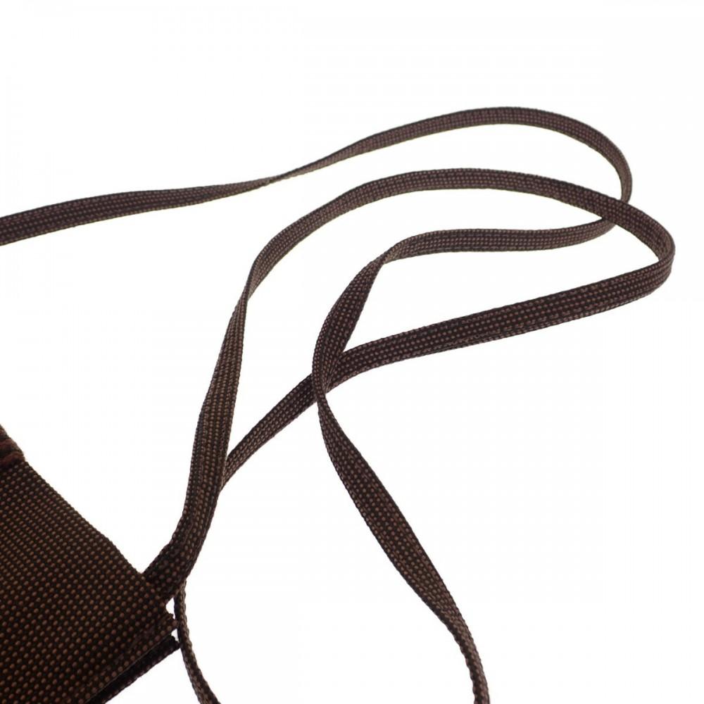 HERMES   Shoulder Bag Brown canvas Women