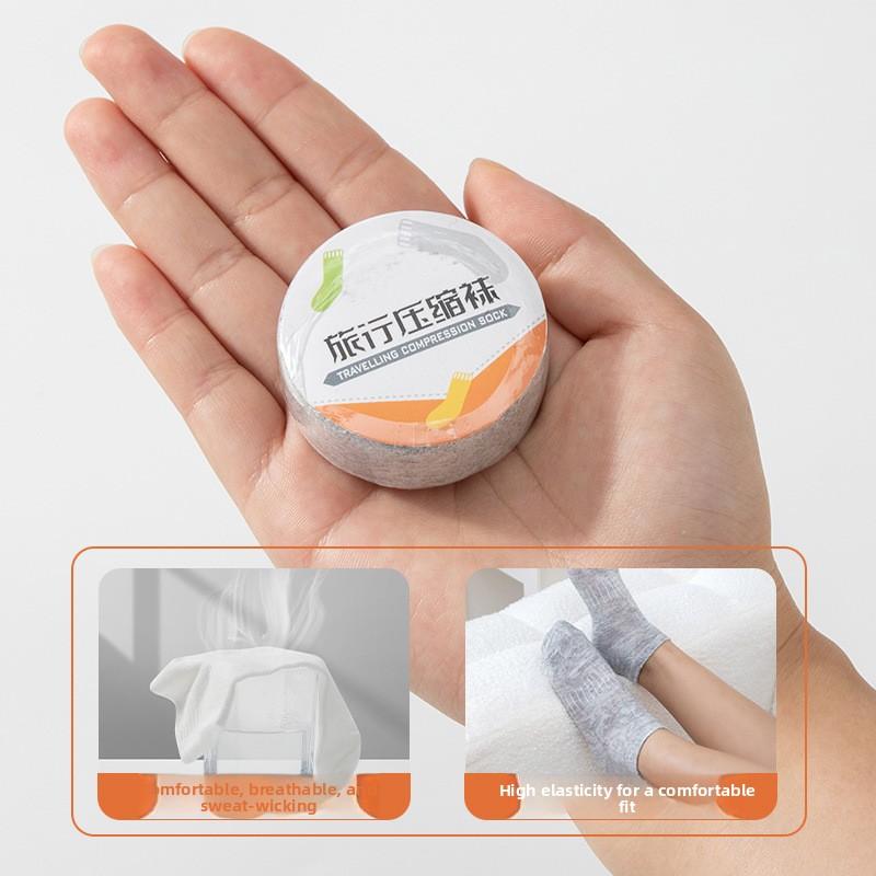 Disposable Socks for Men and Women, Compression Travel No-wash Mid-calf Cotton Socks, Summer Breathable Thin Socks