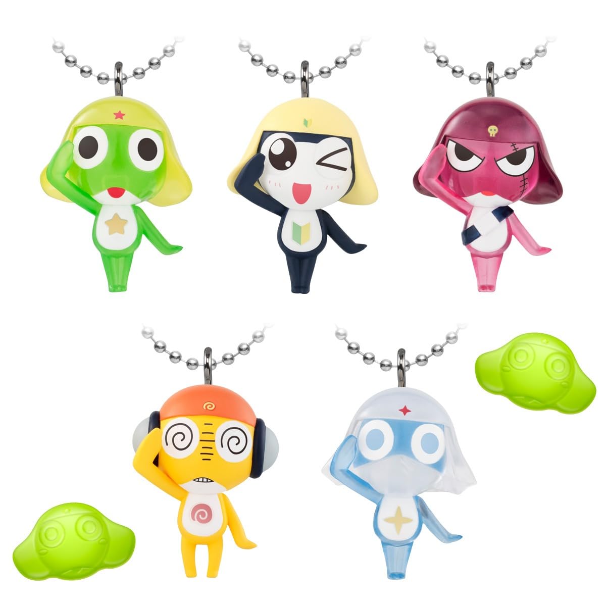 Набор талисманов и жевательных конфет Keroro Gunso - Коробка 12 шт.