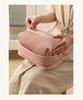 Toast Style Waterproof Makeup Bag: Large Capacity Travel Cosmetic Organizer.