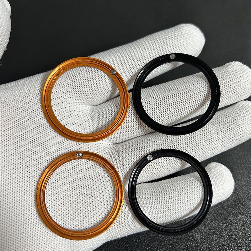 Für Omega Seamaster 600 Aluminiumring Altes Modell Aluminiumring Außenring Uhrenmaul Leuchtperle Skalenring 38mm 41mm