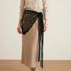 Shell Triangle Hip Scarf Solid Color Waist Belt Fashion Crochet Short Skirt Wrap  Daily