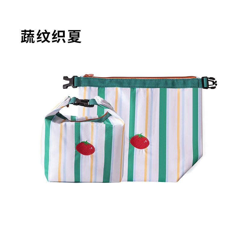 Lunch box bag, insulated lunch box bag, waterproof storage bag makeup bag dirty pocket foldable drawstring shopping bag