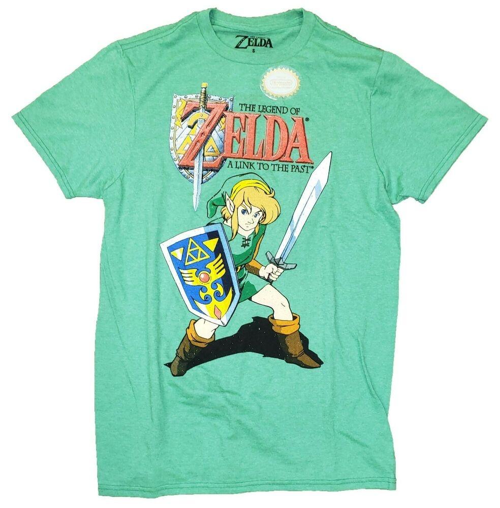 

Зеленая футболка унисекс с рисунком The Legend Of Zelda A Link To The Past