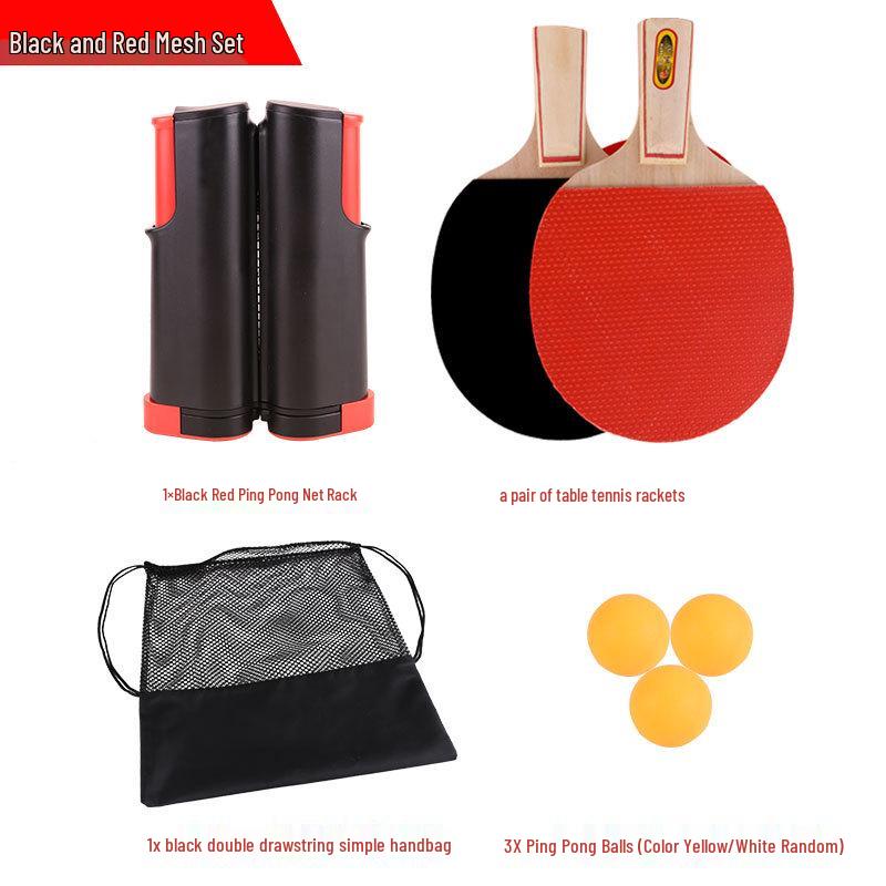 

Portable Retractable Table Tennis Net Set - Hand-Pull Rack