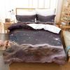 Home Textiles Star Space Pattern Three-Piece Digital Printing Sheet Bed Quilt Kit