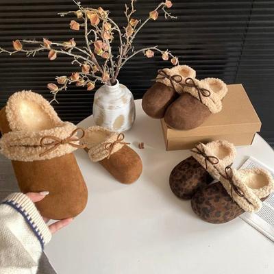 New Autumn and Winter Cotton Slippers, Retro, Simple and Versatile Headband Shoes
