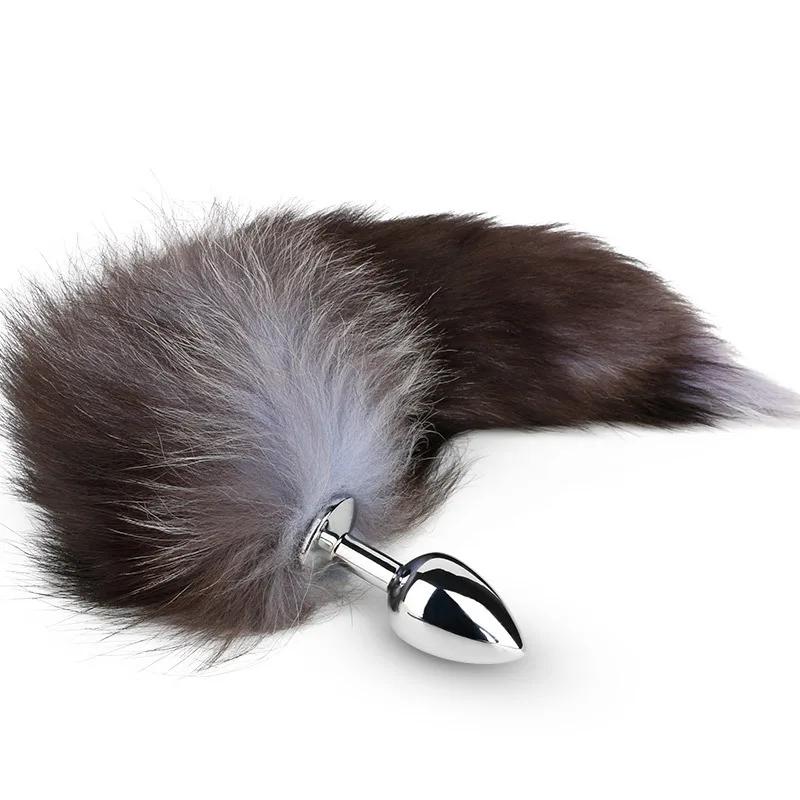 Sexy Fox Tail Anal Plug Anal Toys For Women Adult Sex Product Men Butt Plug Stainles Steel Anal Plug Cosplay Sex Toys For Couple