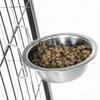 Stainless Steel Anti-Tip Hanging Pet Bowl for Dogs and Cats