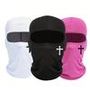 1Pcs Cross Riding Helmet Headgear Breathable Black Balaclava Face Mask Moisture Wicking For Cycling Hiking Outdoor Headgear