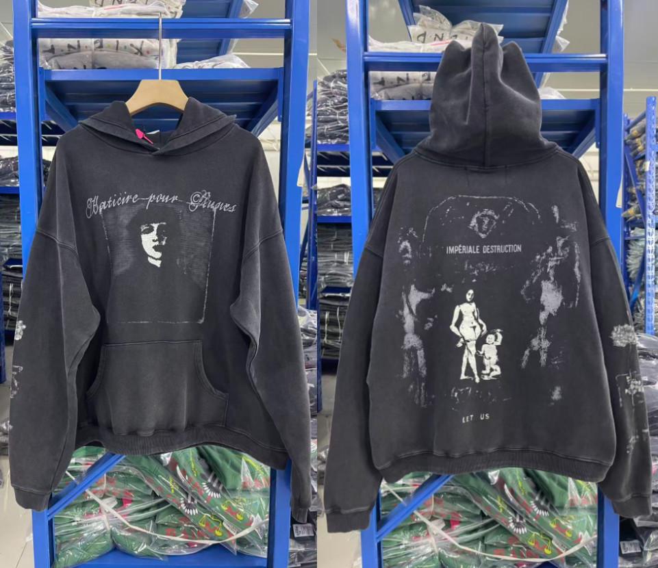 ERD West Coast Vintage Sanskrit Zipper Hoodie