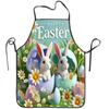 1pc Easter Holiday Apron, Happy Easter Bunny Cake Pattern Printed Fabric, Durable and Comfortable Sleeveless Apron for Women and Men, Daily Cooking Fa