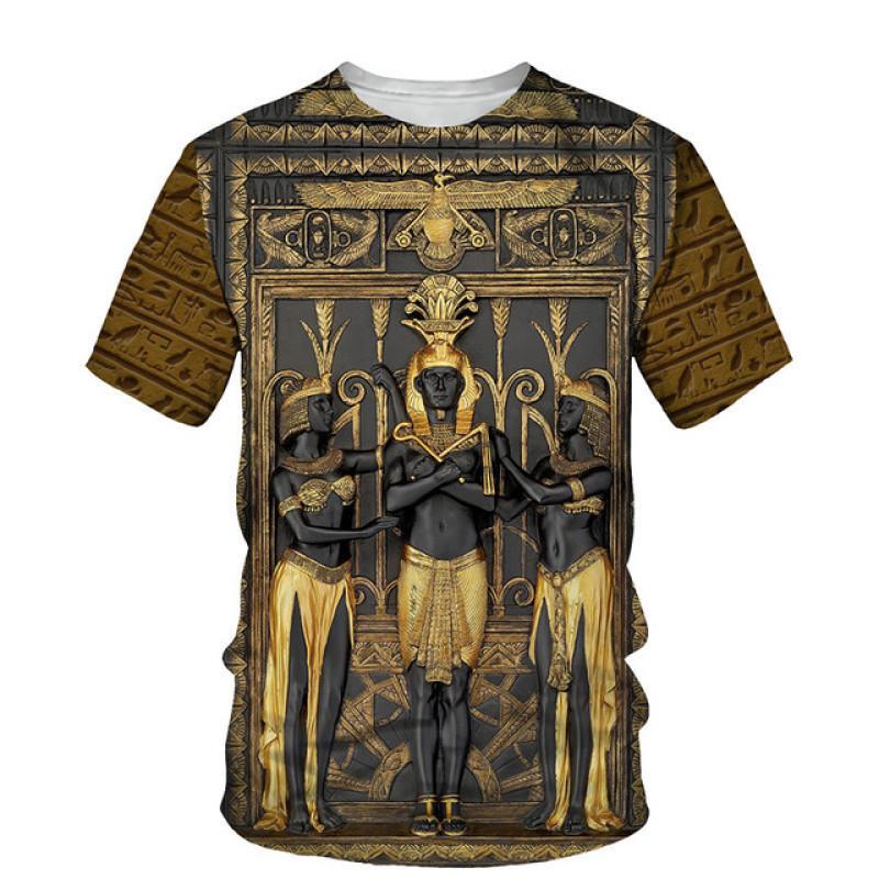 

Древний Гор, египетский бог, глаз Египта, фараон, Анубис, футболка с 3D принтом, летние мужские/женские уличные футболки с короткими рукавами 4XL