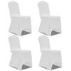 Day and Night - Day and Night Elastic Chair Cover 4 Units White