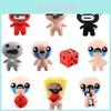 Personnages de dessin animé Meat Boy serrant un chat et pleurant, Isaac, Dice Girl, Jouets en peluche pour enfants, Cadeau de collection