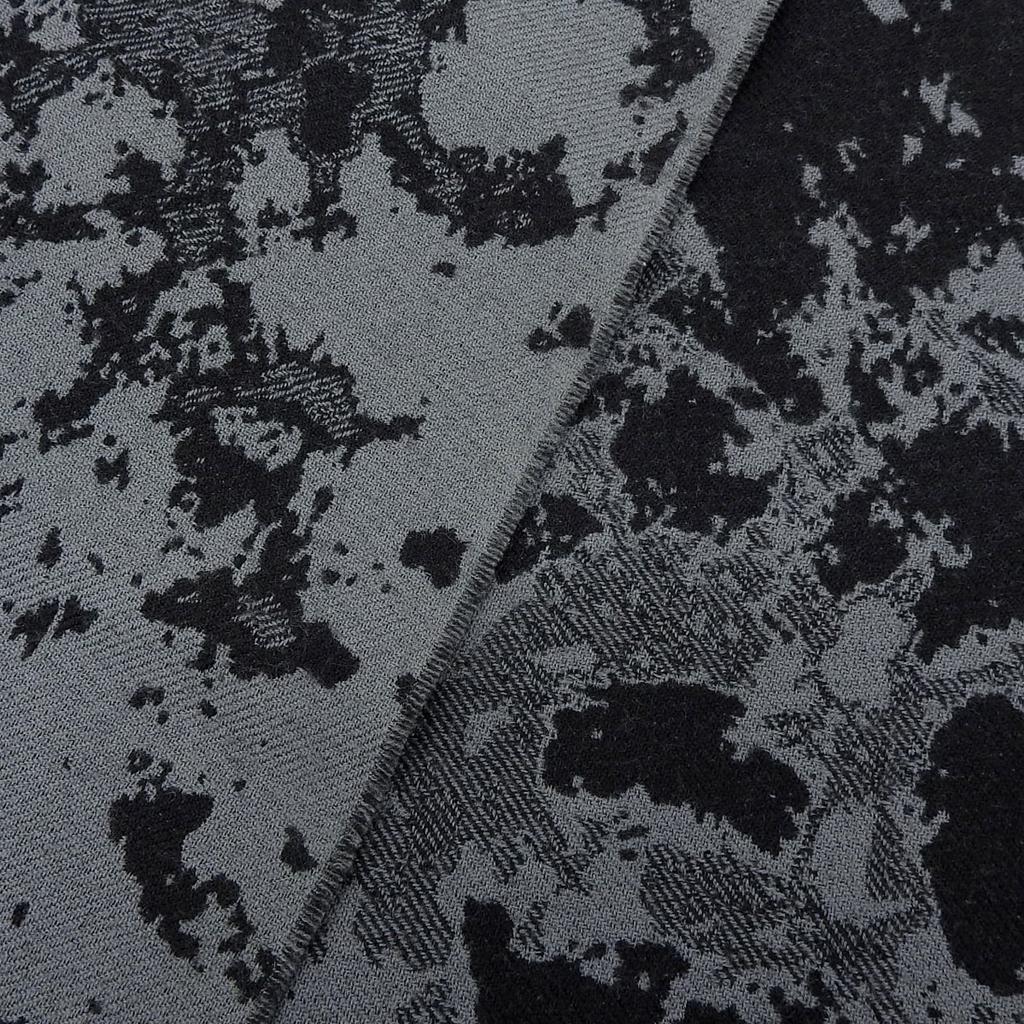 Great BERLUTI Shawl Overall Handle Gray Black Wool Mens Used