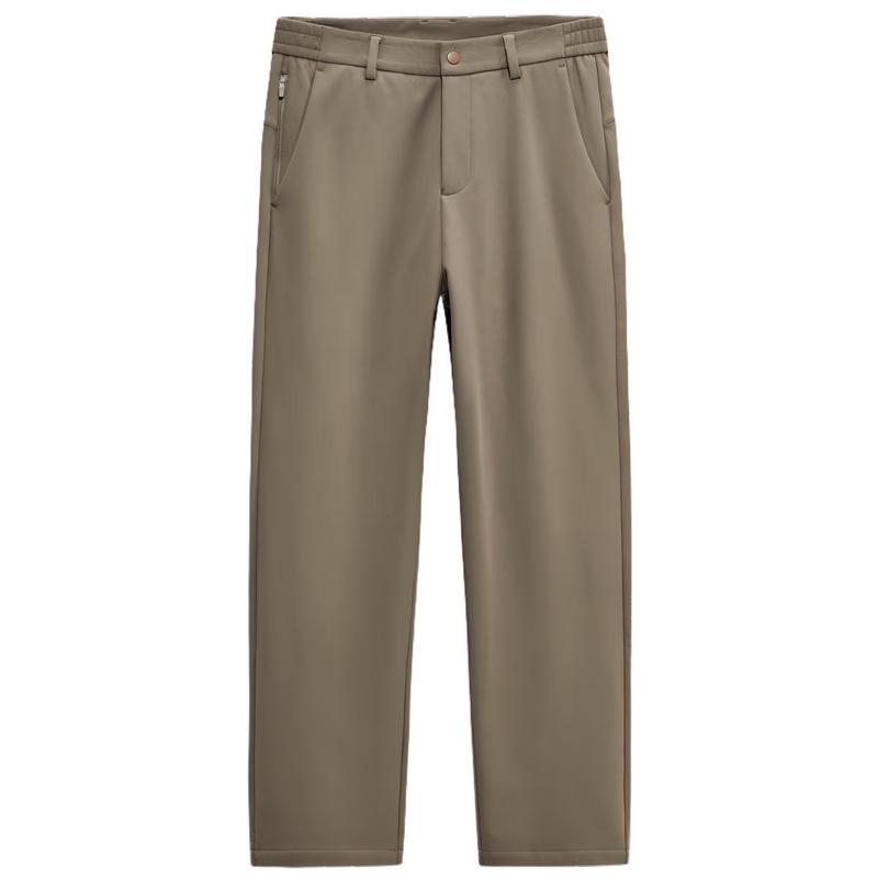 

JOEONE Men s Winter Windproof Waterproof Fleece-Lined Casual Pants 32