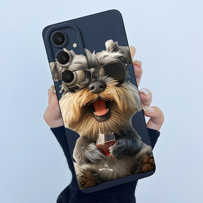 Funny Cool Cat Dog Silicone Phone Case For Samsung Galaxy A16 A26 A36 A56 5G Bumper Matte Protective Soft Back Cover Shell Capas