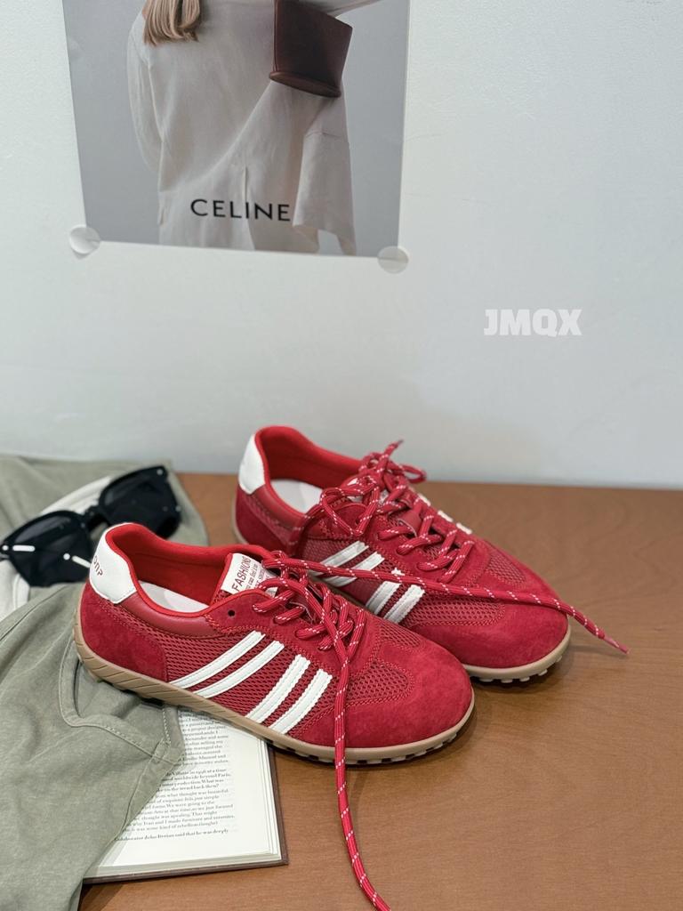 Platform-soled German Training Shoes Women's Forrest Gump Shoes 2025 New Mesh Breathable Sports Shoes Versatile Platform-soled Fashion Casual Shoes