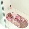 Beautiful Plant Map Balcony Bathroom Mat Hydrophobic Non-Slip Door Mat Swimming Pool Public Places Non-Slip Floor Mat