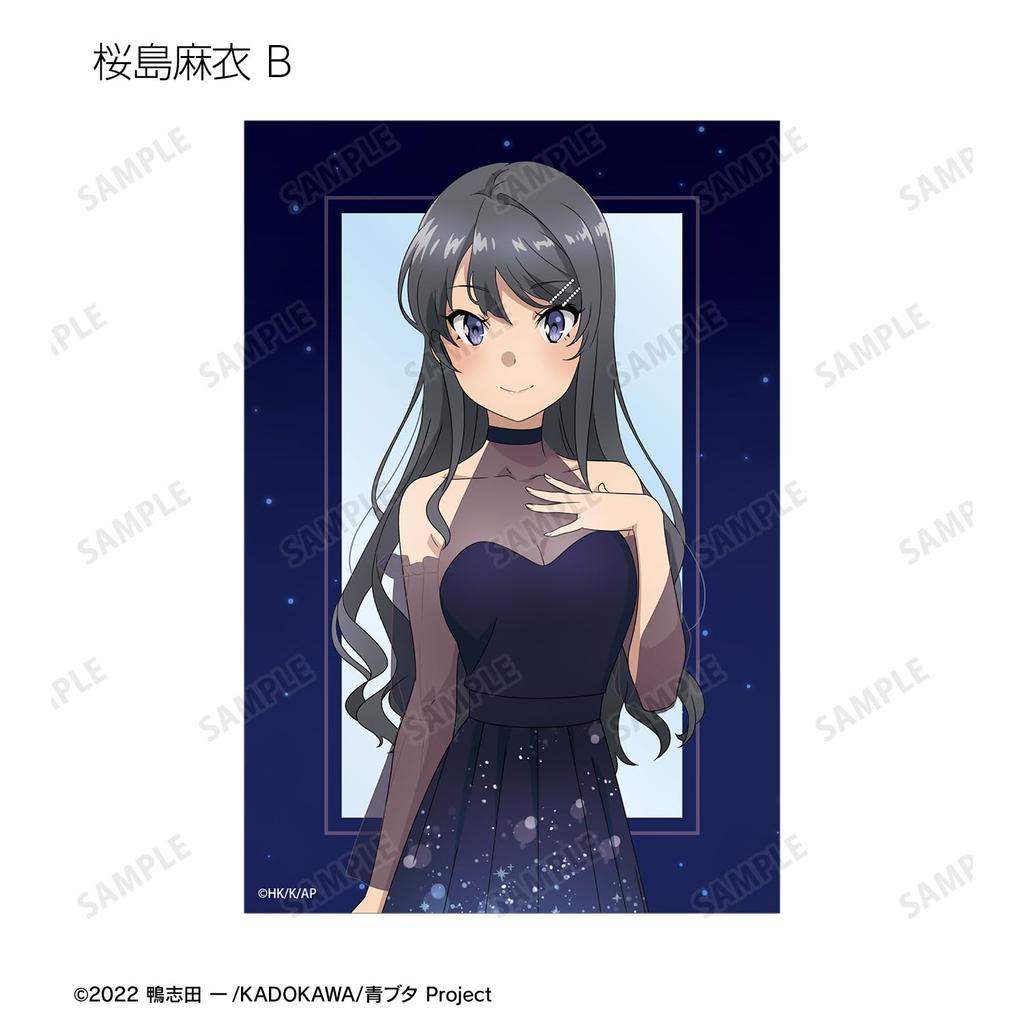 Rascal Does Not Dream of a Dreaming Original Starry Sky Dress Trading Clear Box of 12 Girl Ver. Cards,