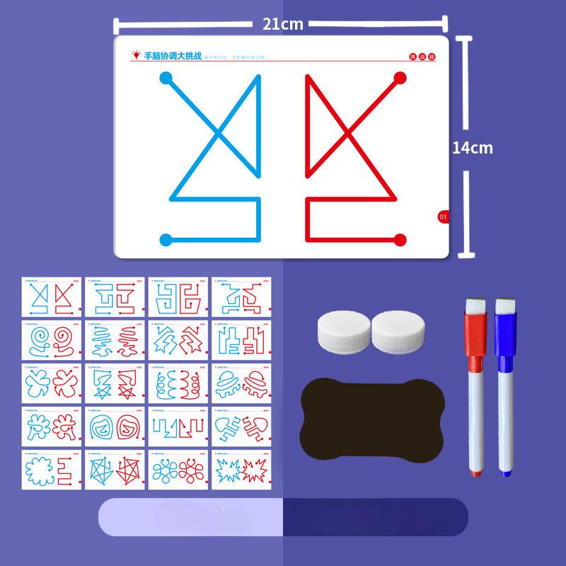 

Детская тренировка контроля ручки Обучающая игрушка Монтессори Развитие мелкой моторики Трек Доска Мыслительная задача Игра для мозга Приходская сенсорная игрушка