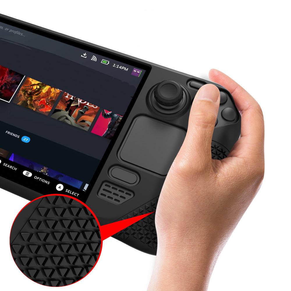 1× Soft TPU Grip Game Cover Shockproof Skin Shell Protective Case For Steam Deck